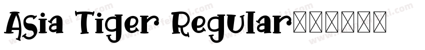 Asia Tiger Regular字体转换
